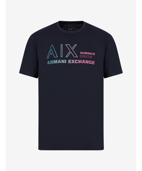 ARMANI EXCHANGE(アルマーニエクスチェンジ)の「【A|X アルマーニ エクスチェンジ】A|Xロゴ 半袖クルーネックTシャツ/REGULAR(Tシャツ/カットソー・メンズ・ホワイト/ネイビー・SMALL/MEDIUM/LARGE/X-LARGE/X-SMALL)」の8枚目の写真