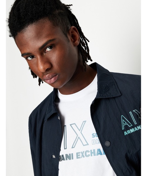 ARMANI EXCHANGE(アルマーニエクスチェンジ)の「【A|X アルマーニ エクスチェンジ】A|Xロゴ 半袖クルーネックTシャツ/REGULAR(Tシャツ/カットソー・メンズ・ホワイト/ネイビー・SMALL/MEDIUM/LARGE/X-LARGE/X-SMALL)」の9枚目の写真