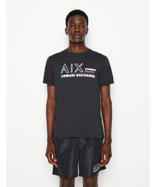 ARMANI EXCHANGE(アルマーニエクスチェンジ)の「【A|X アルマーニ エクスチェンジ】A|Xロゴ 半袖クルーネックTシャツ/REGULAR(Tシャツ/カットソー・メンズ・ホワイト/ネイビー・SMALL/MEDIUM/LARGE/X-LARGE/X-SMALL)」の3枚目の写真