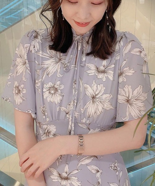 NOELA（ノエラ）の「ラインフラワーワンピース（ワンピース）」 - WEAR