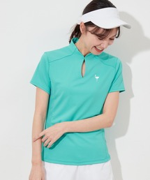 JUN&ROPE' | 【UV】【接触冷感】【防透】スリットモック半袖プルオーバー(Tシャツ/カットソー)