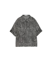 【AKANE UTSUNOMIYA/アカネウツノミヤ】EX.pleated Special printed blouse/別注プリーツスペシャルプリントブラウス