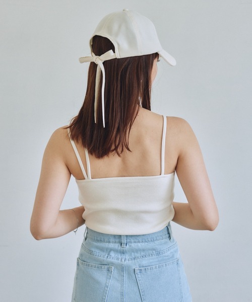 VANNIE U（ヴァニーユー）の「アシメカップキャミソール/2WAY（キャミソール・レディース・ベージュ/アイボリー/ブルー・FREE）」の20枚目の写真