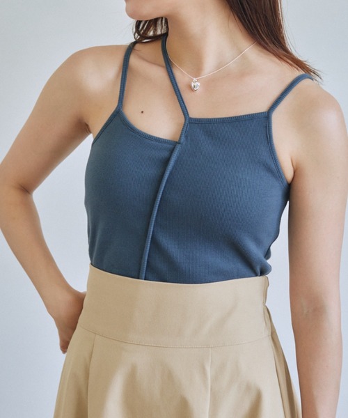 VANNIE U（ヴァニーユー）の「アシメカップキャミソール/2WAY（キャミソール・レディース・ベージュ/アイボリー/ブルー・FREE）」の19枚目の写真