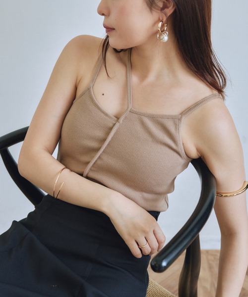 VANNIE U（ヴァニーユー）の「アシメカップキャミソール/2WAY（キャミソール・レディース・ベージュ/アイボリー/ブルー・FREE）」の17枚目の写真