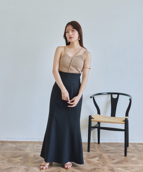 VANNIE U（ヴァニーユー）の「アシメカップキャミソール/2WAY（キャミソール・レディース・ベージュ/アイボリー/ブルー・FREE）」の10枚目の写真