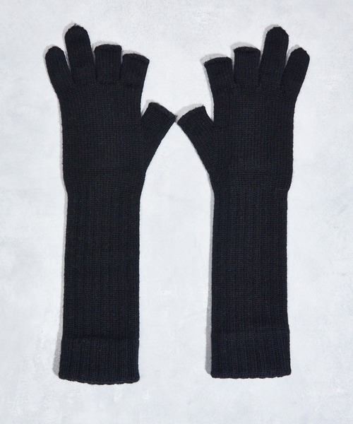 JANESMITH（ジェーンスミス）の「JANESMITH ジェーンスミス / 5G WOOL THREE FINGER LESS GROVE バージンエクストラスーパーファインウールフィンガーレスグローブ 手袋 / 23WKN-#925S（手袋・レディース・ブラック/ベージュ/ブラウン・FREE）」の16枚目の写真