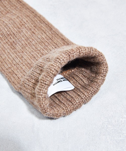 JANESMITH（ジェーンスミス）の「JANESMITH ジェーンスミス / 5G WOOL THREE FINGER LESS GROVE バージンエクストラスーパーファインウールフィンガーレスグローブ 手袋 / 23WKN-#925S（手袋・レディース・ブラック/ベージュ/ブラウン・FREE）」の6枚目の写真