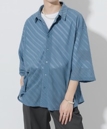 Adoon plain | 【Adoon plain】シアーストライプシャツ(シャツ/ブラウス)