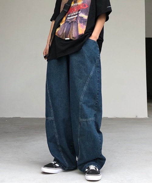 regleam カーブワイドデニム　ブルー M 293495DD-5521-45F8-875C-