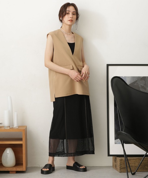 LB.03/Vネックベスト＋テーパードパンツセット