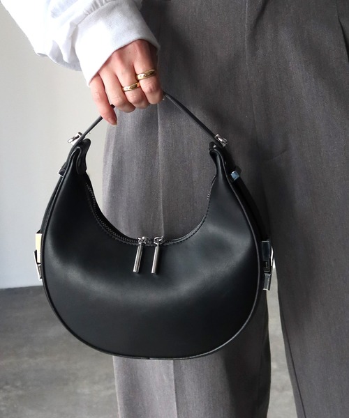 Riberry（リベリー）の「ハーフムーンバッグ（ハンドバッグ・レディース・ブラック/ブルー/ホワイト/ピンク/グリーン/ベージュ・FREE）」の11枚目の写真