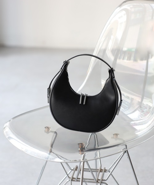 Riberry（リベリー）の「ハーフムーンバッグ（ハンドバッグ・レディース・ブラック/ブルー/ホワイト/ピンク/グリーン/ベージュ・FREE）」の14枚目の写真