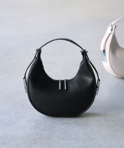 Riberry（リベリー）の「ハーフムーンバッグ（ハンドバッグ・レディース・ブラック/ブルー/ホワイト/ピンク/グリーン/ベージュ・FREE）」の7枚目の写真