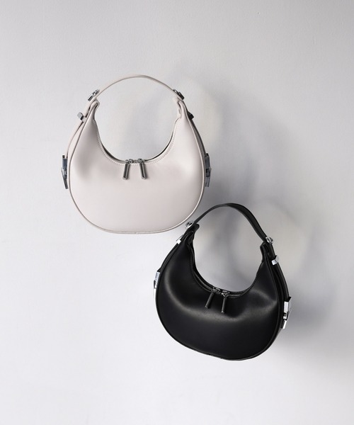 Riberry（リベリー）の「ハーフムーンバッグ（ハンドバッグ・レディース・ブラック/ブルー/ホワイト/ピンク/グリーン/ベージュ・FREE）」の9枚目の写真