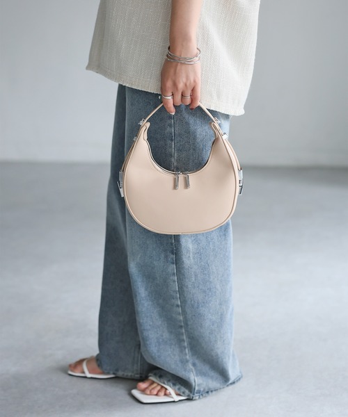 Riberry（リベリー）の「ハーフムーンバッグ（ハンドバッグ・レディース・ブラック/ブルー/ホワイト/ピンク/グリーン/ベージュ・FREE）」の19枚目の写真