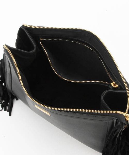 MARY AL TERNA（メアリオルターナ）の「MARY AL TERNA / フリンジ クラッチバッグ（クラッチバッグ・レディース・ブラック・ONE SIZE）」の3枚目の写真