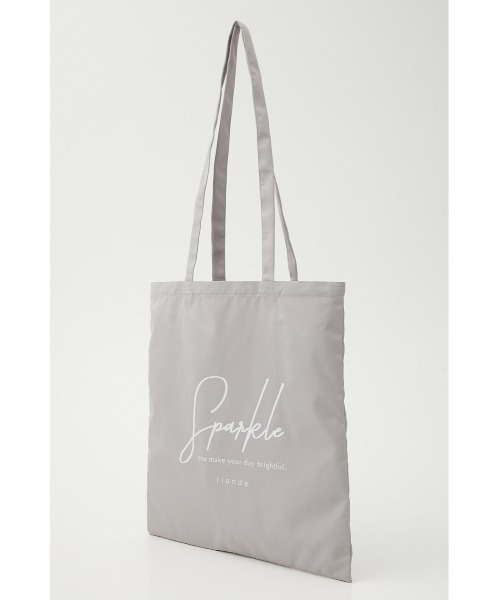 rienda（リエンダ）の「リエンダプリントトートバッグ（トートバッグ・レディース・グレー/ミント/ピンク/ライトベージュ/ブラック・FREE）」の12枚目の写真