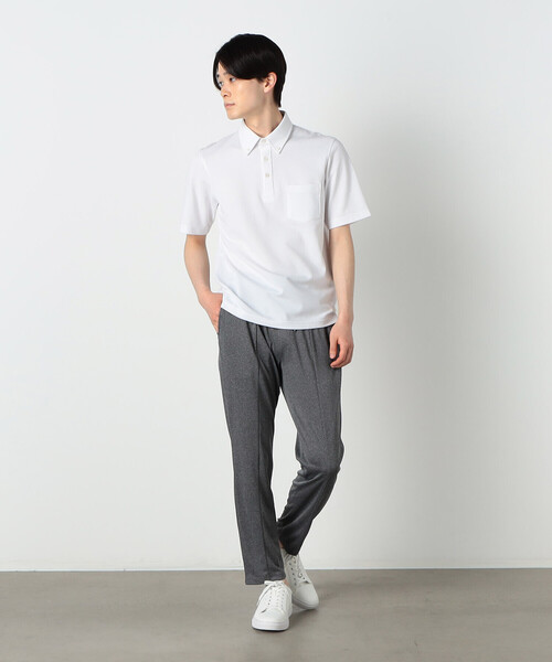 COMME CA ISM（コムサイズム）の「セットアップ対応 ウォッシャブル メッシュ テーパードパンツ（スラックス・メンズ・グレー/ブラック/ネイビー・SMALL/MEDIUM/LARGE）」の15枚目の写真