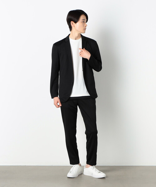 COMME CA ISM（コムサイズム）の「セットアップ対応 ウォッシャブル メッシュ テーパードパンツ（スラックス・メンズ・グレー/ブラック/ネイビー・SMALL/MEDIUM/LARGE）」の17枚目の写真