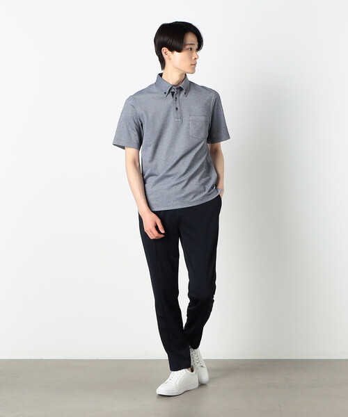 COMME CA ISM（コムサイズム）の「セットアップ対応 ウォッシャブル メッシュ テーパードパンツ（スラックス・メンズ・グレー/ブラック/ネイビー・SMALL/MEDIUM/LARGE）」の21枚目の写真