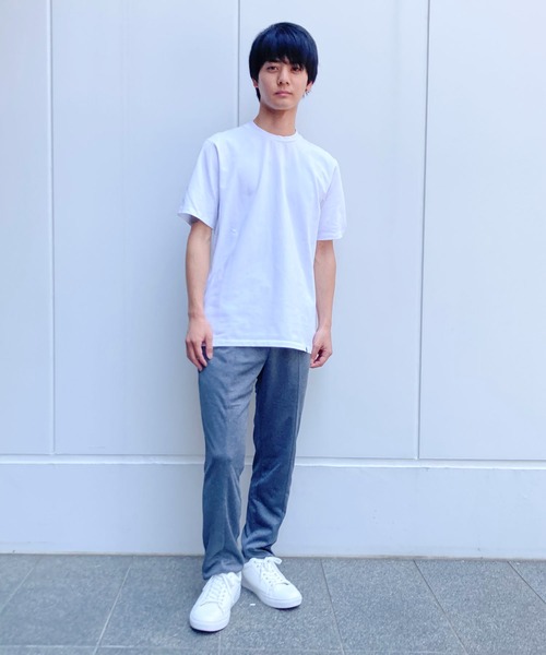 COMME CA ISM（コムサイズム）の「セットアップ対応 ウォッシャブル メッシュ テーパードパンツ（スラックス・メンズ・グレー/ブラック/ネイビー・SMALL/MEDIUM/LARGE）」の4枚目の写真