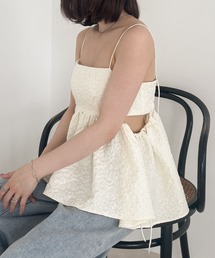 Heather | ジャガードカットアウトキャミ　962451(キャミソール)