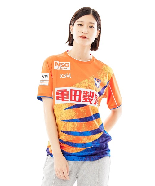 X-girl(エックスガール)の「WEリーグ|ALB L REPLICA SHIRTS FP1/アルビレックス新潟レディース/ALBIREX レプリカシャツ(スポーツグッズ・レディース・オレンジ・SMALL/MEDIUM/LARGE/O/2XL)」の10枚目の写真