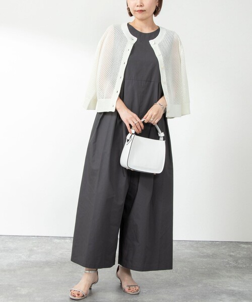 NOLLEY’S（ノーリーズ）の「バックVオールインワン（つなぎ/オールインワン・レディース・ブラック/オリーブ・38）」の3枚目の写真