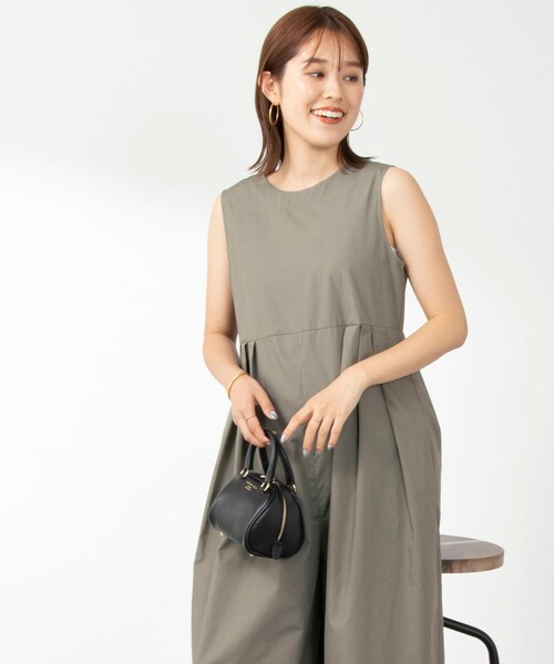 NOLLEY’S（ノーリーズ）の「バックVオールインワン（つなぎ/オールインワン・レディース・ブラック/オリーブ・38）」の6枚目の写真