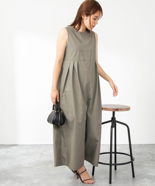 NOLLEY’S（ノーリーズ）の「バックVオールインワン（つなぎ/オールインワン・レディース・ブラック/オリーブ・38）」の8枚目の写真