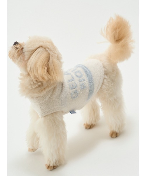 gelato pique(ジェラートピケ)の「【CAT&DOG】【販路限定商品】 スムーズィーケーキボーダープルオーバー(ペットウェア・レディース・ブルー/ピンク・LARGE/MEDIUM/SMALL)」の6枚目の写真