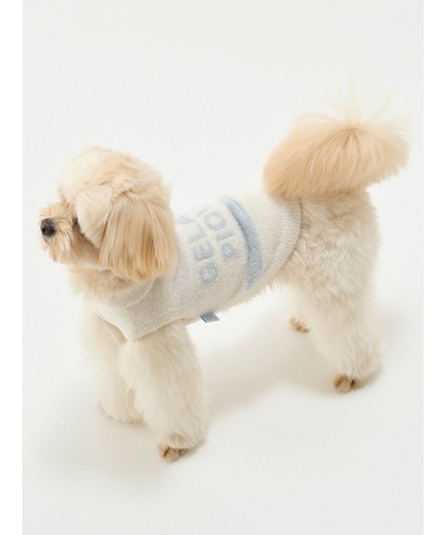 gelato pique(ジェラートピケ)の「【CAT&DOG】【販路限定商品】 スムーズィーケーキボーダープルオーバー(ペットウェア・レディース・ブルー/ピンク・LARGE/MEDIUM/SMALL)」の9枚目の写真