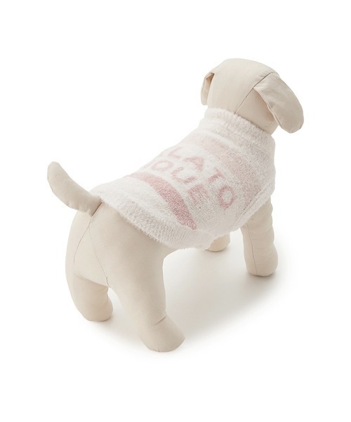 gelato pique(ジェラートピケ)の「【CAT&DOG】【販路限定商品】 スムーズィーケーキボーダープルオーバー(ペットウェア・レディース・ブルー/ピンク・LARGE/MEDIUM/SMALL)」の11枚目の写真