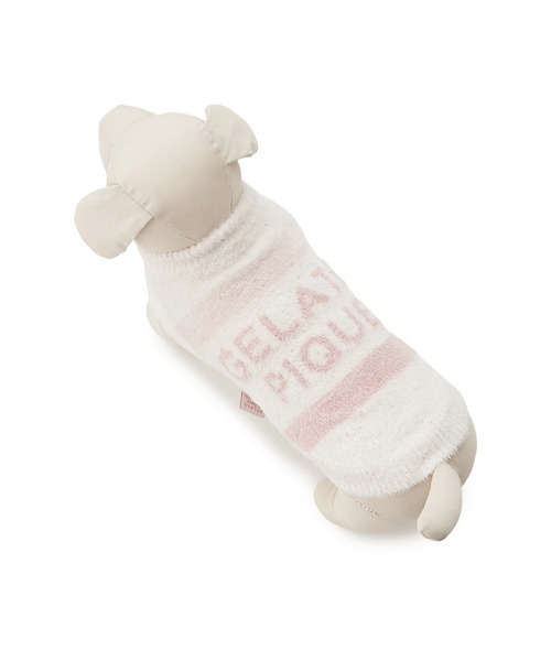 gelato pique(ジェラートピケ)の「【CAT&DOG】【販路限定商品】 スムーズィーケーキボーダープルオーバー(ペットウェア・レディース・ブルー/ピンク・LARGE/MEDIUM/SMALL)」の14枚目の写真