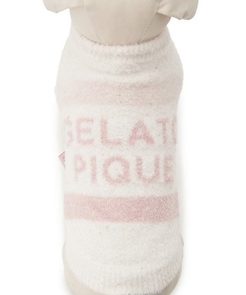 gelato pique(ジェラートピケ)の「【CAT&DOG】【販路限定商品】 スムーズィーケーキボーダープルオーバー(ペットウェア・レディース・ブルー/ピンク・LARGE/MEDIUM/SMALL)」の15枚目の写真