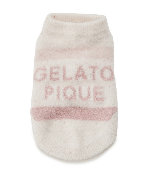 gelato pique(ジェラートピケ)の「【CAT&DOG】【販路限定商品】 スムーズィーケーキボーダープルオーバー(ペットウェア・レディース・ブルー/ピンク・LARGE/MEDIUM/SMALL)」の16枚目の写真