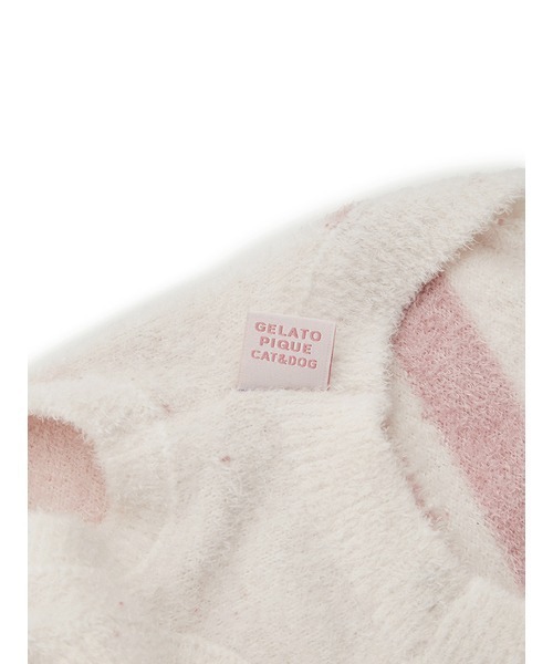 gelato pique(ジェラートピケ)の「【CAT&DOG】【販路限定商品】 スムーズィーケーキボーダープルオーバー(ペットウェア・レディース・ブルー/ピンク・LARGE/MEDIUM/SMALL)」の19枚目の写真