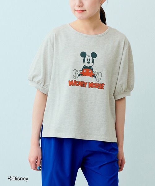 セール】IEDIT Disney 古着風プリントの「ミッキー