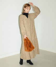 B:MING by BEAMS（ビーミングバイビームス）の「B:MING by BEAMS / レオパード ドット ワンピース（ワンピース・レディース）」