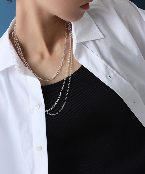 SAMH by LILAS ラウンドチェーン60cmネックレス シルバー SAMH by LILAS】ラウンドチェーン60cmネックレス SV(ネックレス