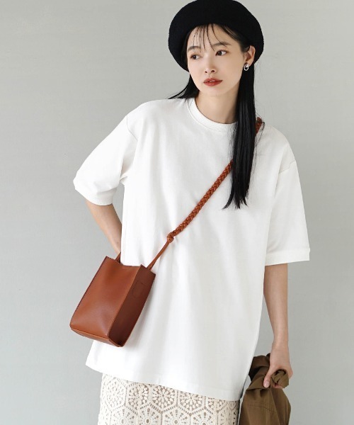 zootie（ズーティー）の「USAコットン ハーフスリーブプルオーバー（Tシャツ/カットソー・レディース・ブラック/ベージュ/ホワイト・フリー）」の16枚目の写真