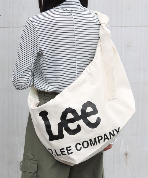 Lee(リー)の「Lee/リー キャンバス ビッグロゴプリント ショルダーバッグ/ニュースペーパーバッグ/レディース メンズ(ショルダーバッグ・レディース・オフホワイト/グレー/ブラック・FREE)」の21枚目の写真