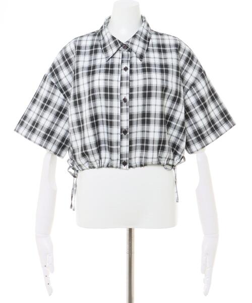 INGNI(イング)の「サイドドロストチェック柄シャツ(シャツ/ブラウス・レディース・ブラウン系その他2/ブラック系・M)」の8枚目の写真