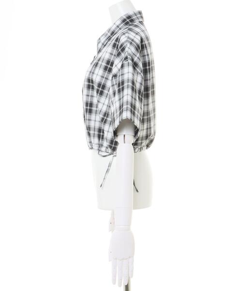 ニードルス　チェック柄 長袖シャツ ブラック/ホワイト 11008HDOVCW0211303001