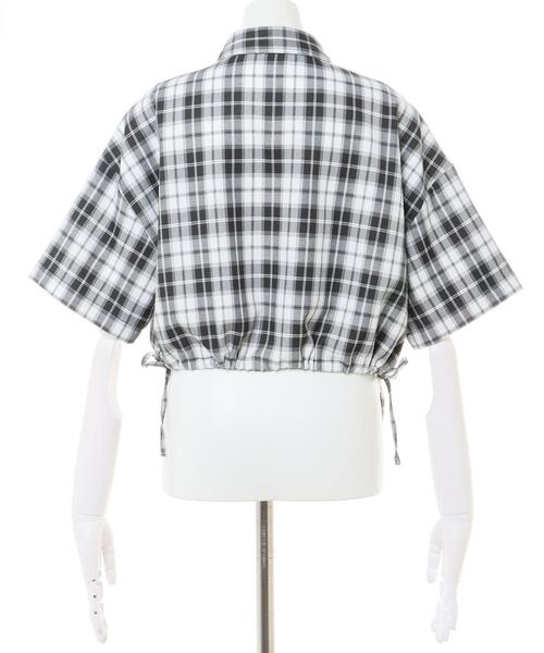 ニードルス　チェック柄 長袖シャツ ブラック/ホワイト 11008HDOVCW0211303001