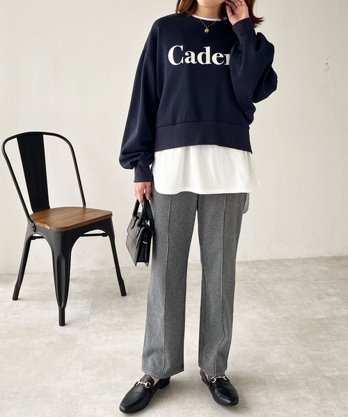 GeeRA（ジーラ）の「ウールライクピンタックストレートパンツ（その他パンツ・レディース・ブラック/グレー/ベージュ・MEDIUM/LARGE）」の5枚目の写真