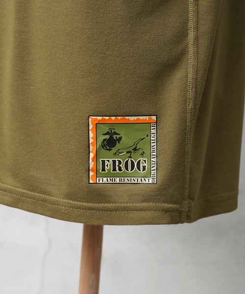 実物 新品米軍 リメイク USMC FROG モックネック Tシャツ