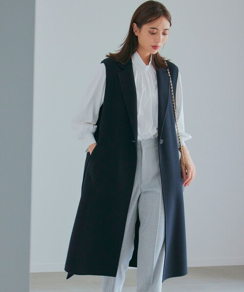 23区（ニジュウサンク）の「ウールリバー ロング ジレ（ベスト）」 - WEAR