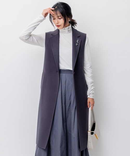 23区（ニジュウサンク）の「ウールリバー ロング ジレ（ベスト）」 - WEAR